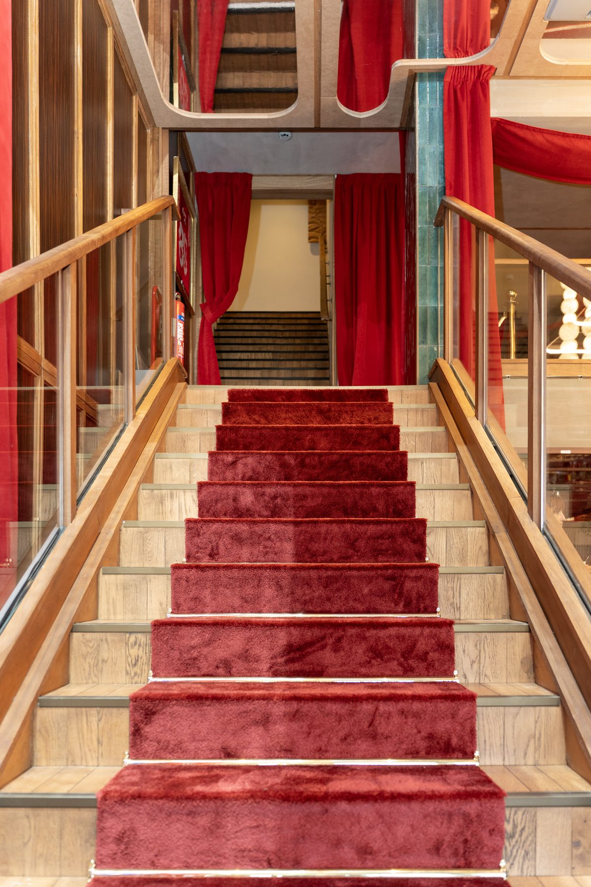 Stars of Monaco — crimson velvet falls and alabaster