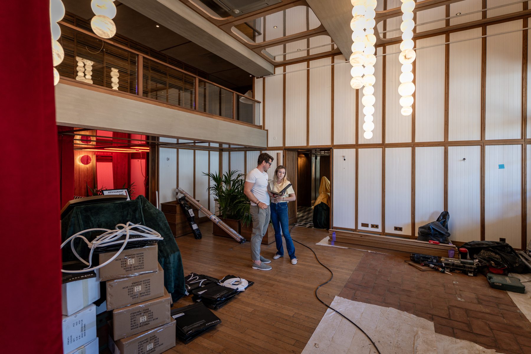 Stars of Monaco — atrium during install