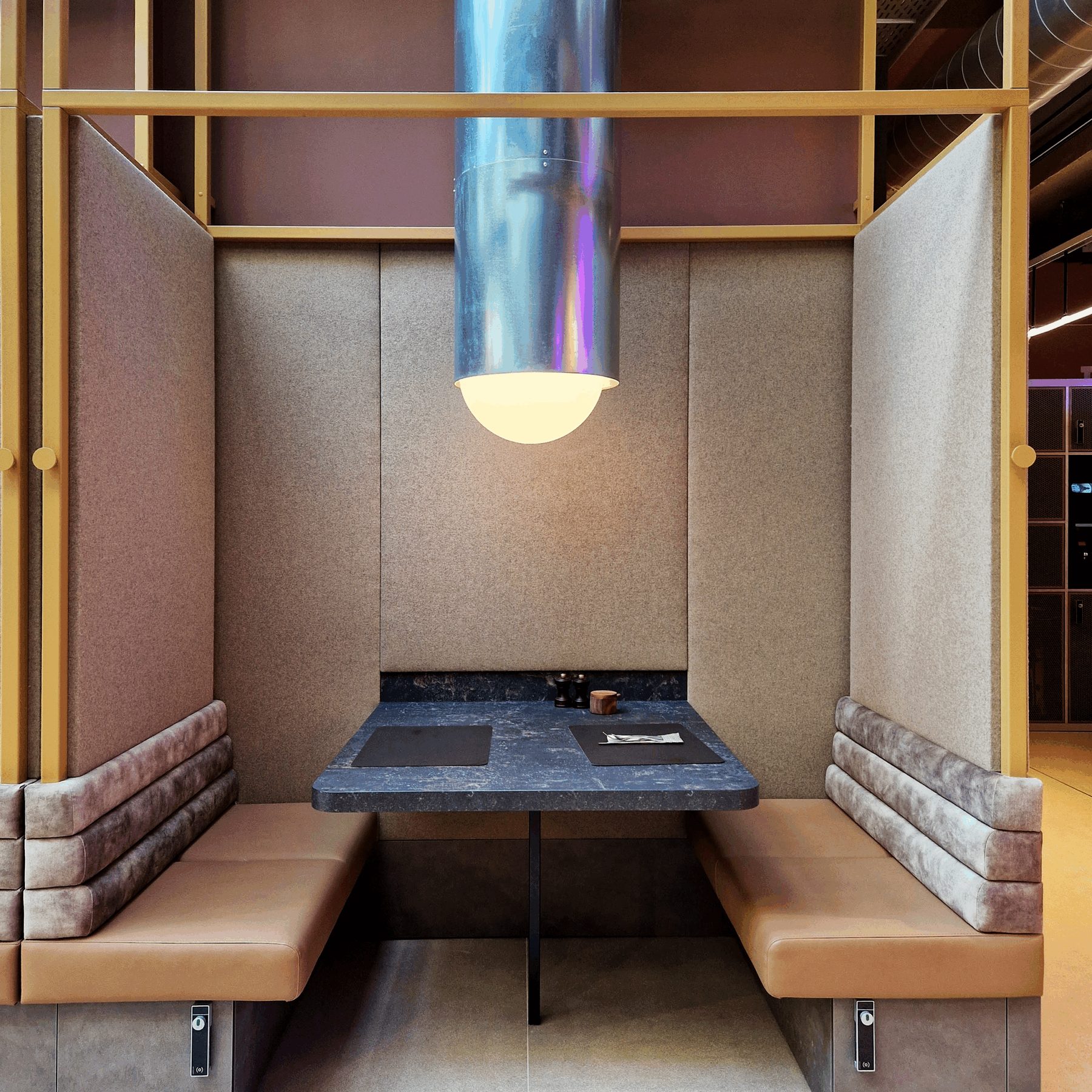Bar — backlit shelving